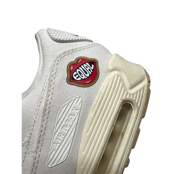 Nike Air Max 90 SE The Future is Equal Canvas Tennis Shoes Sneakers - Picture 4 of 10